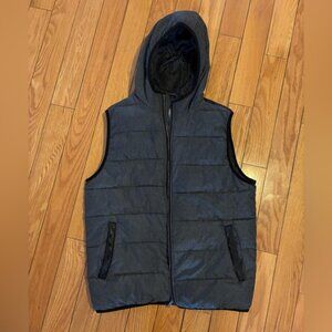 DKNY hooded puffer vest